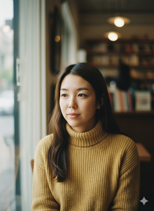 빈티지 필름 스타일의 원문 AI 생성 프로필 사례